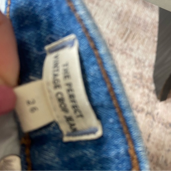Madewell the Perfect Vintage Crop Distressed Jeans in Rosabelle Wash Size 26 - Picture 7 of 8